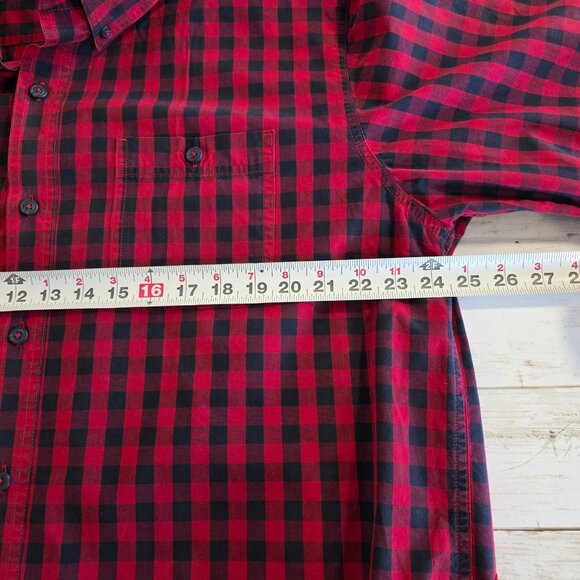 Blue Mountain Red Buffalo Check Shirt Mens XLT Cabin Mountain Lumberjack Cotton - Picture 6 of 8